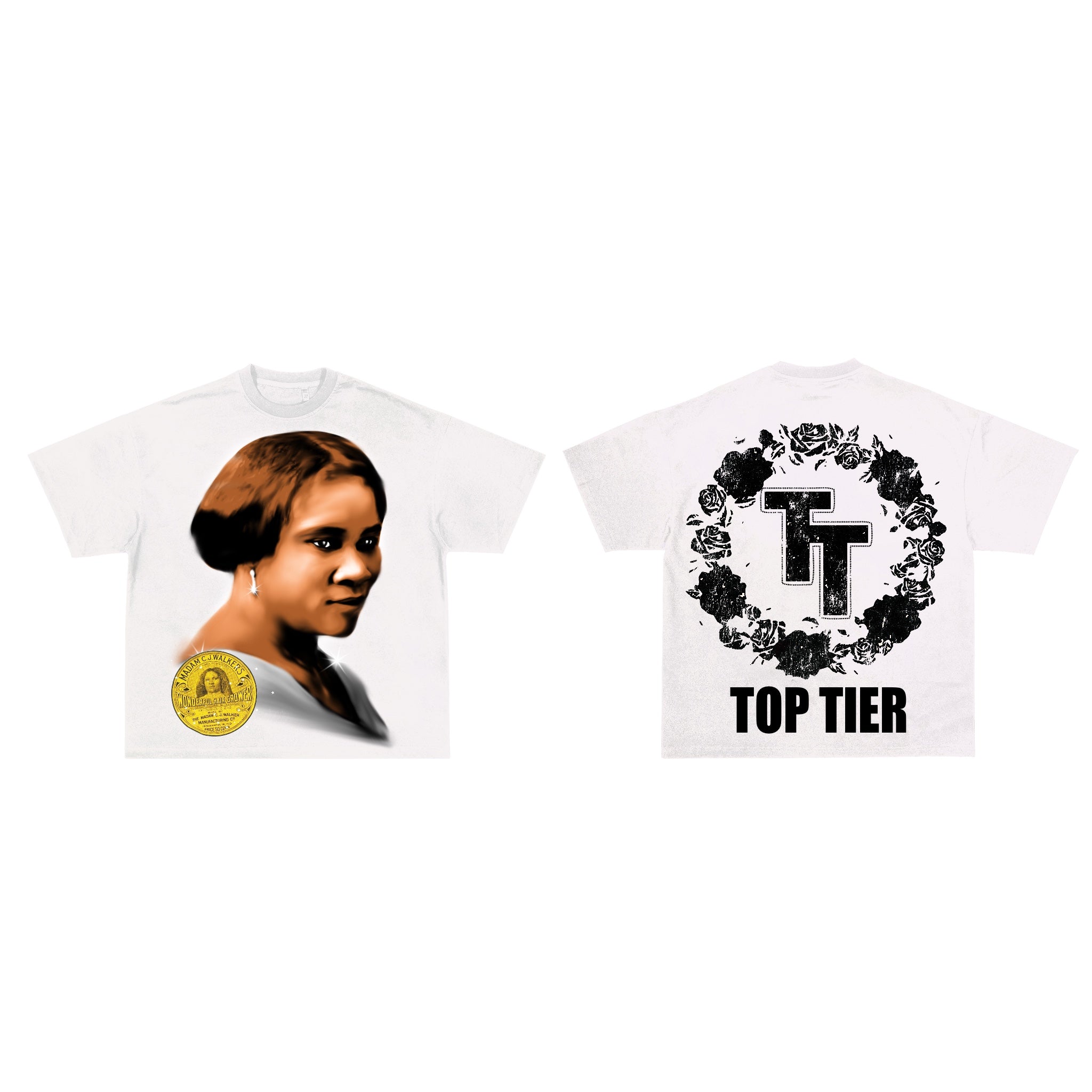 Madam CJ Walker Tee White